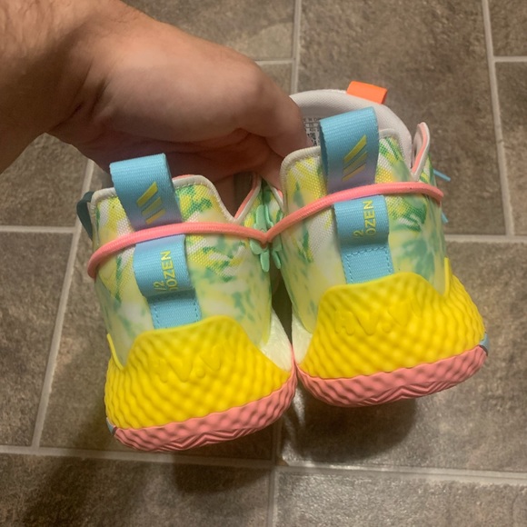 Adidas Harden Vol 6 Multicolor / Tie Dye Basketbal Shoes Men’s 9.5 HQ6096 Rare main image 6